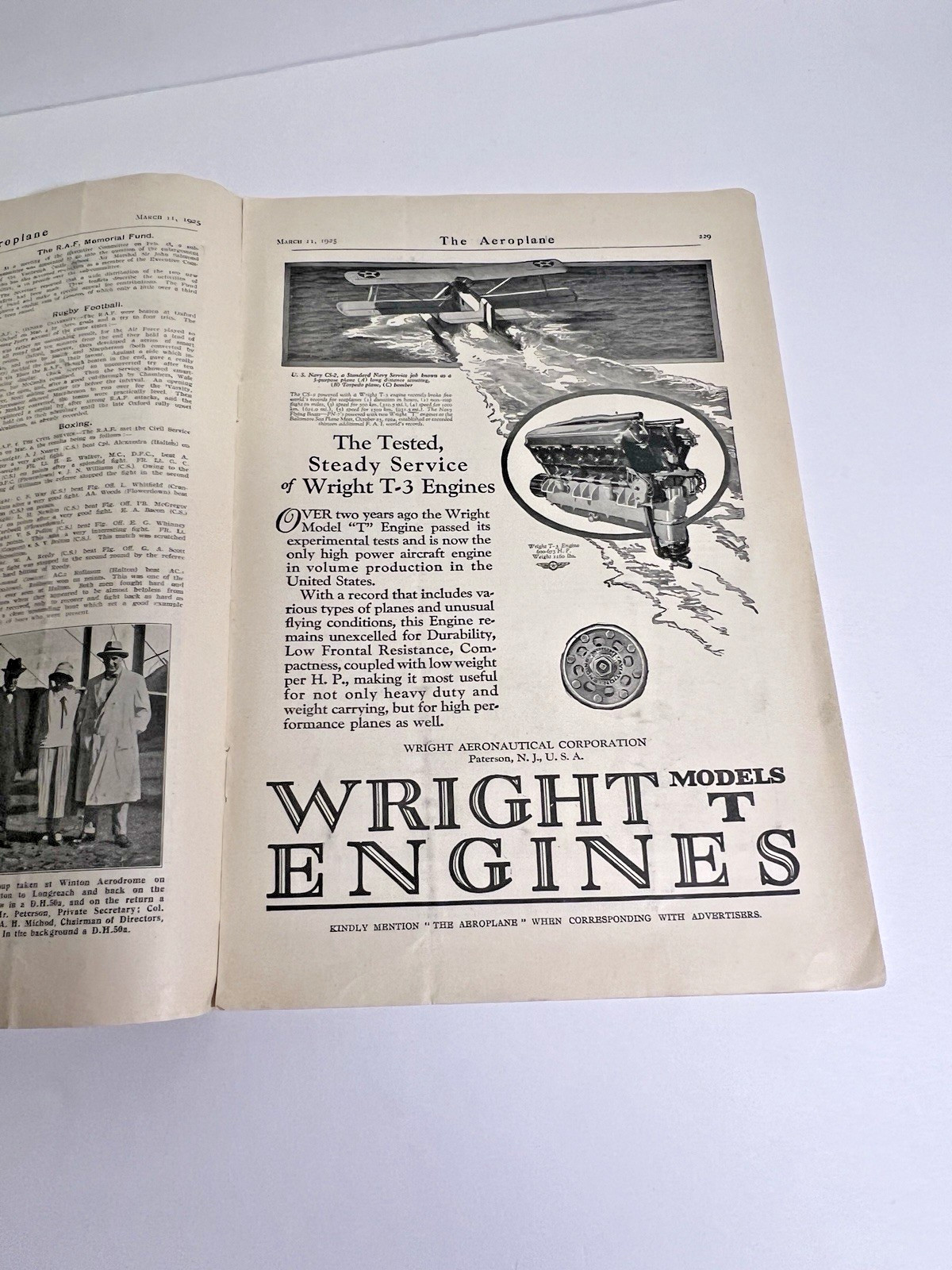 1925 British The Aero Plane Magazine Great Articles & Advertisements