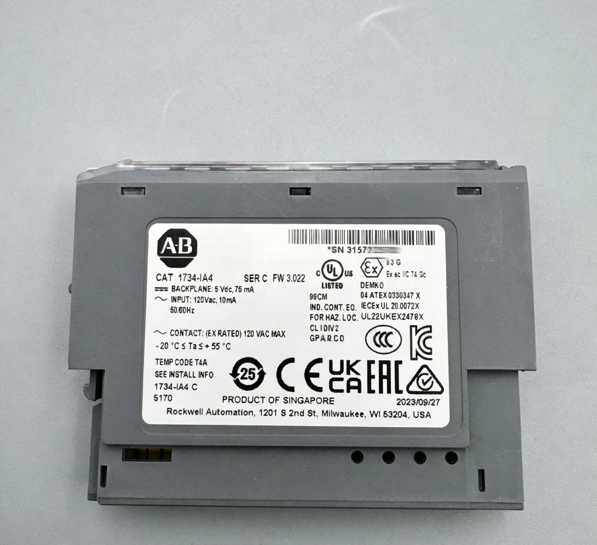 New Allen Bradley 1734-IA4 POINT I/O 4 Point Digital Input Module