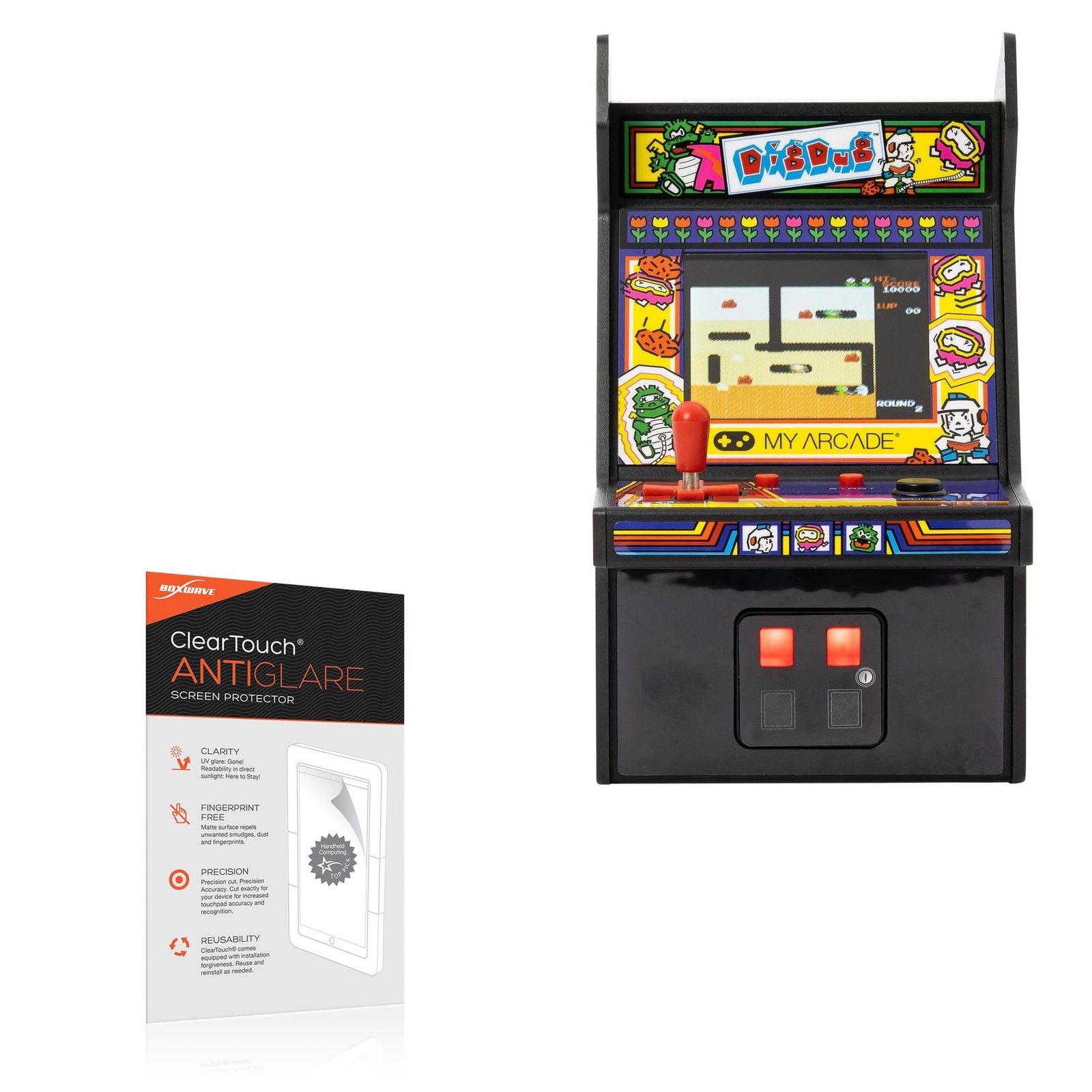 BoxWave Screen Protector Compatible with My Arcade Dig Dug Micro Player -...