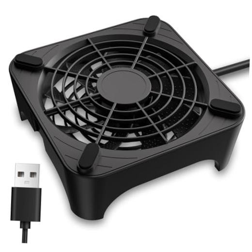 X1 USB Cooling Fan, 18dB Ultra Quiet 120mm USB Computer Fan with Built-in
