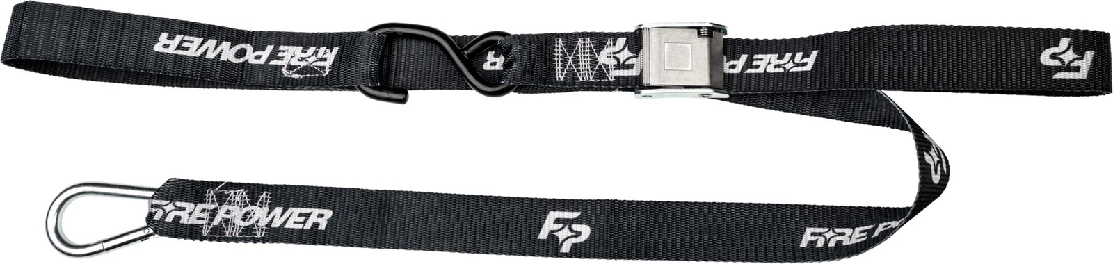 Fire Power 1.5" Tie Down Soft Tie Black 2/Pk #29-13070
