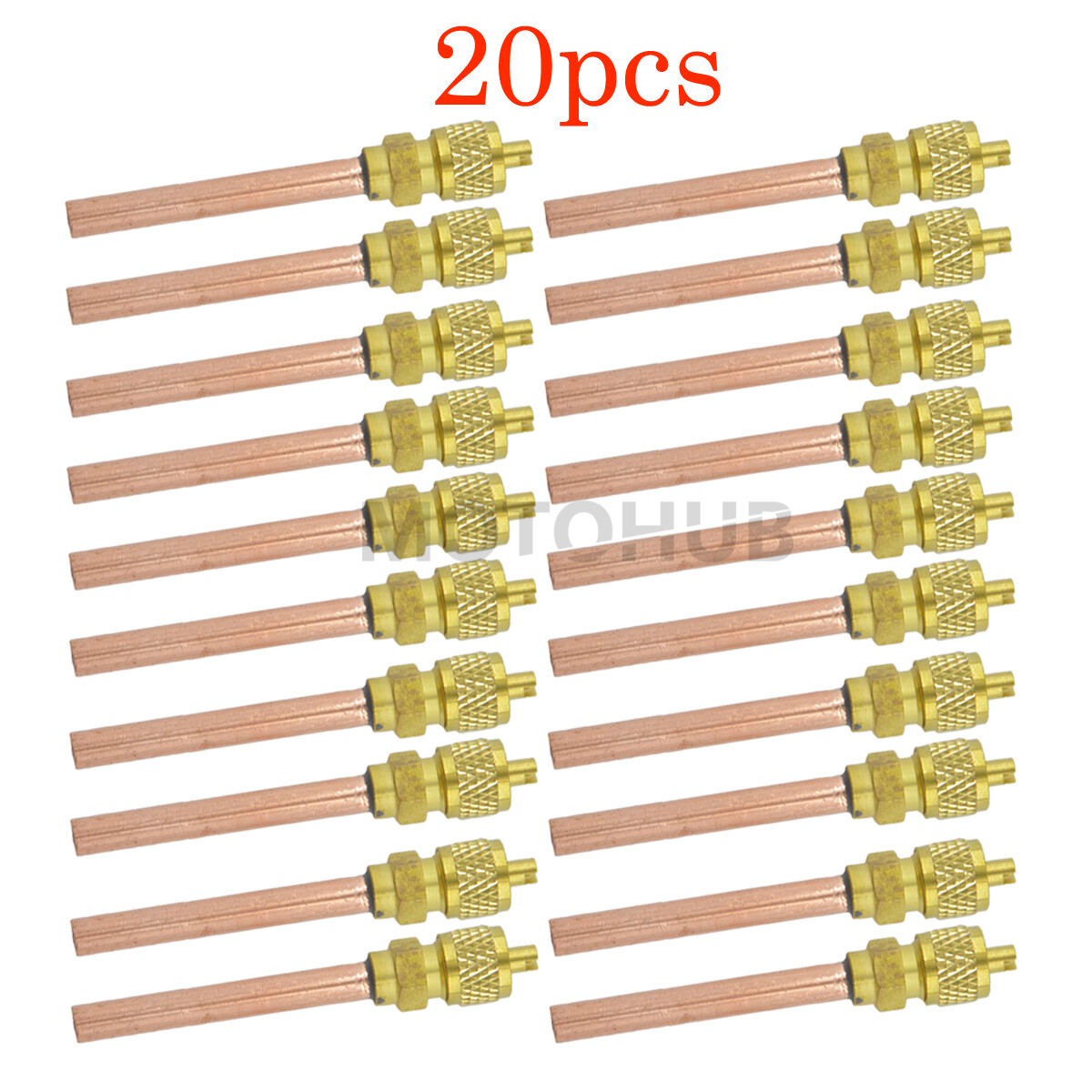 Qty 20 Compressor Access Valves 1/4" 1/4" 2.75" A/C Refrigeration HVAC Valves