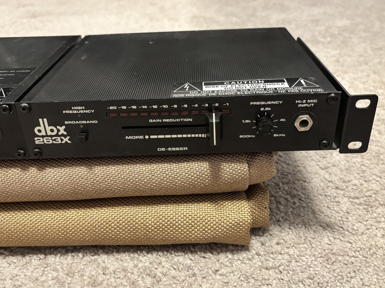 DBX 263X Pair - Analog De-Esser Processor Rackmount Deesser - Listing C