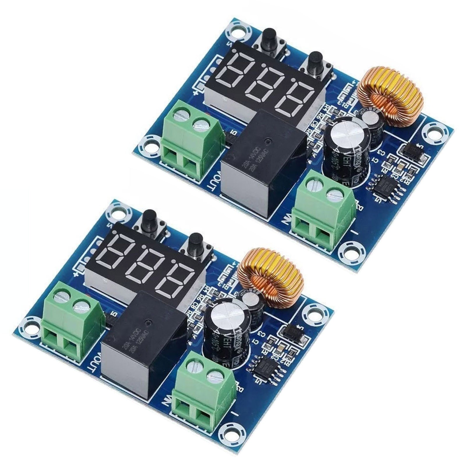 2* DC12V-36V Battery Low Voltage Cut Off On Switch Controller Protection Module