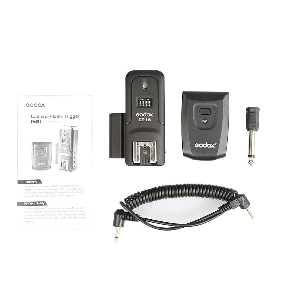 US Godox CT-16 16 Channel Wireless Flash Trigger+Receiver Kit fr Studio Flash