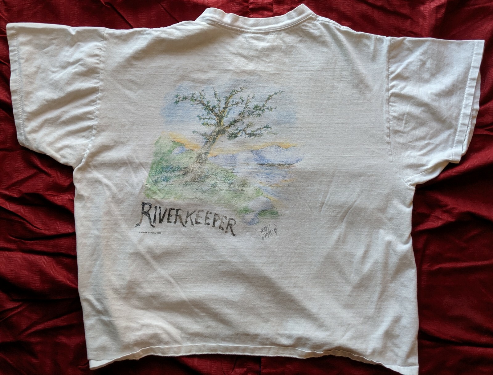VINTAGE HARD ROCK SIGNATURE SERIES VIII T-SHIRT - JERRY GARCIA   1993 XL