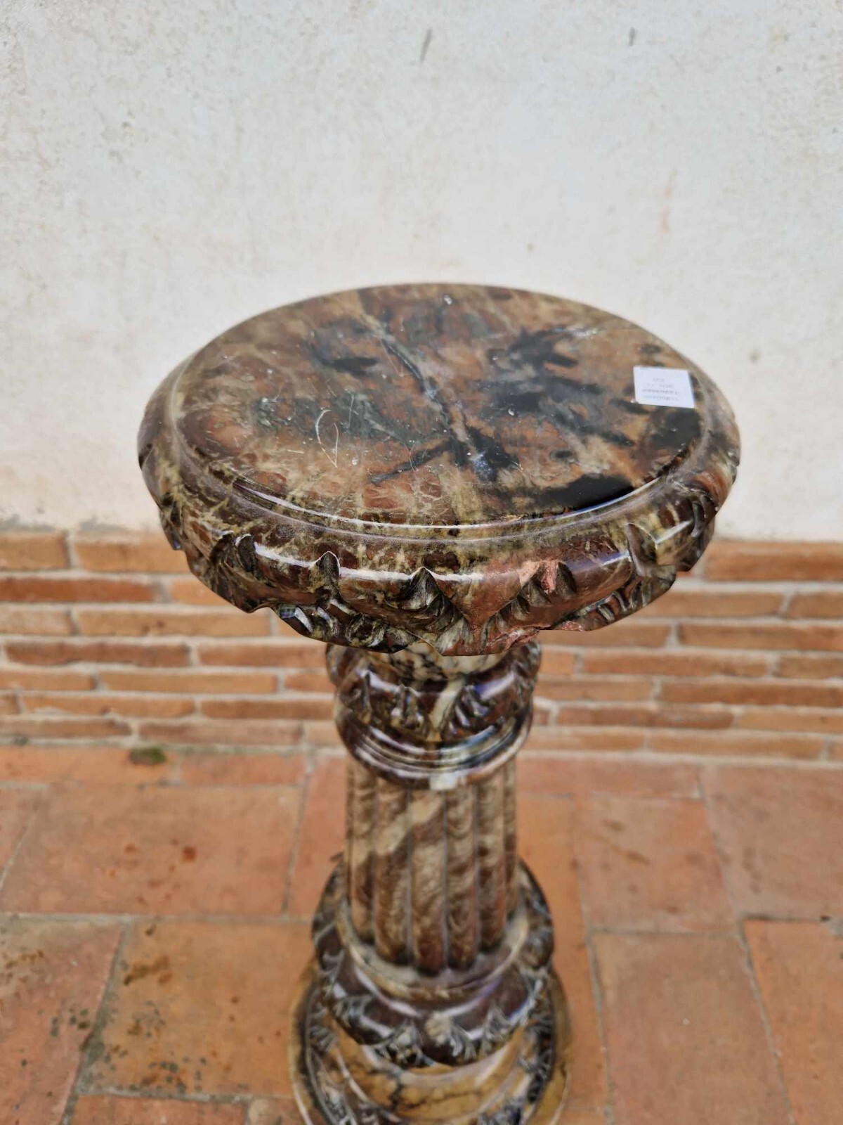 IMPONENTE VASO / LUME IN ALABASTRO (LAMPADA, PIANTANA)
