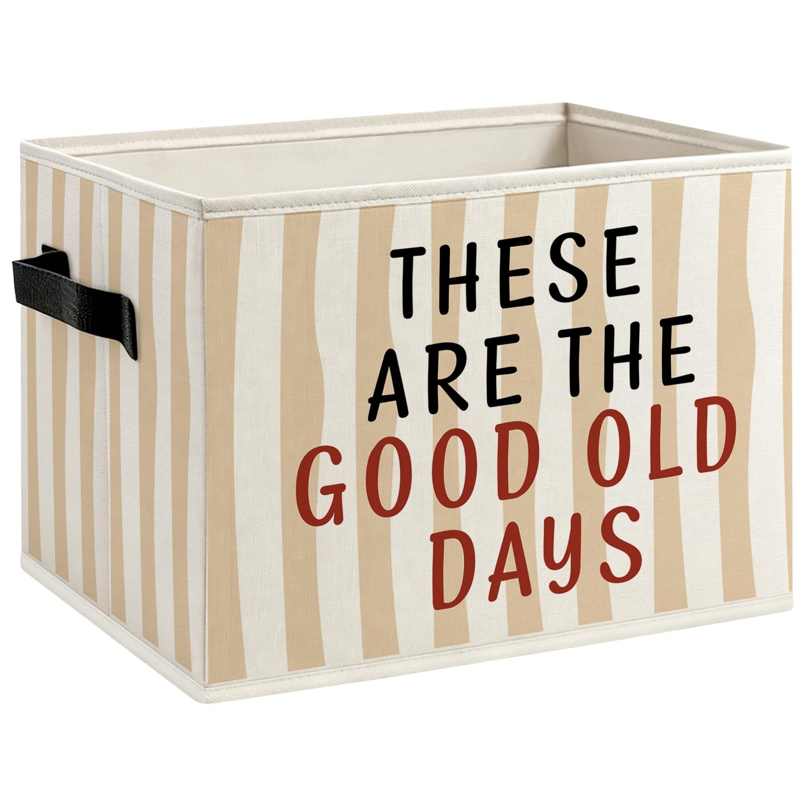 CUANFDDSF Storage Bins Motivational Striped Organizer