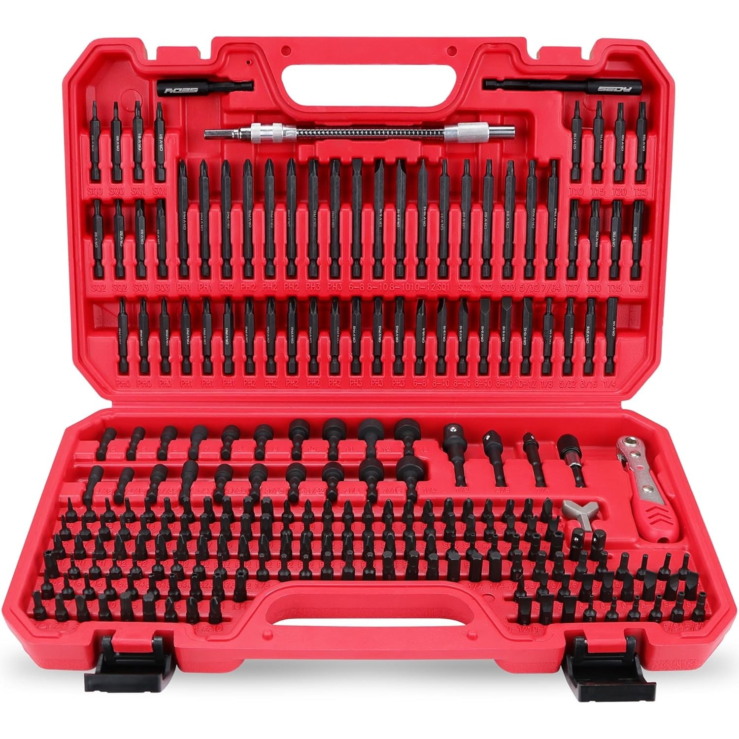 232-Piece Ultimate Screwdriver Bit Set, Cr-V Impact Driver Bit Set Includes Secu