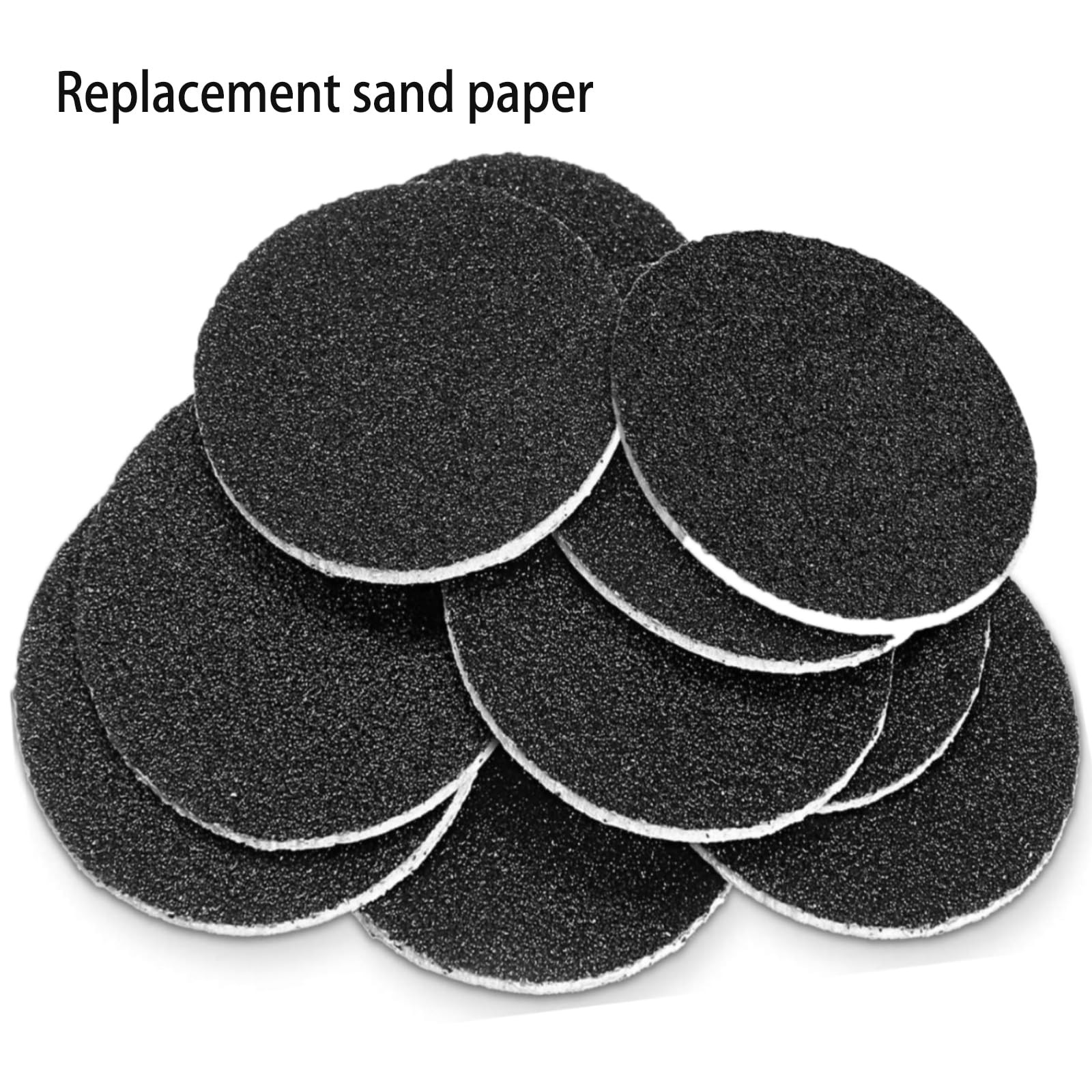 LIERKISS 120pcs Replaceable Sandpaper Refill Discs for Medium 120 Grit, Black