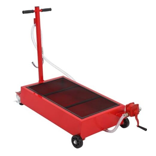 Oil Drain Pan 25 Gallon Oil Drain Tank, 95L Oil Change Pan 25 Gal-Hand Pump