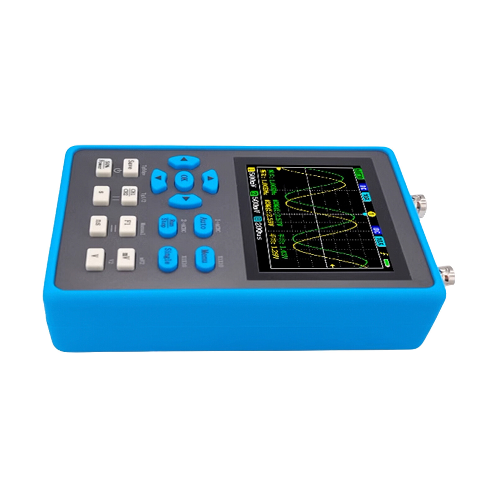 Handheld 2 Channel LCD Oscilloscope 120M Bandwidth 500Ms Sampling Rate DSO2512G