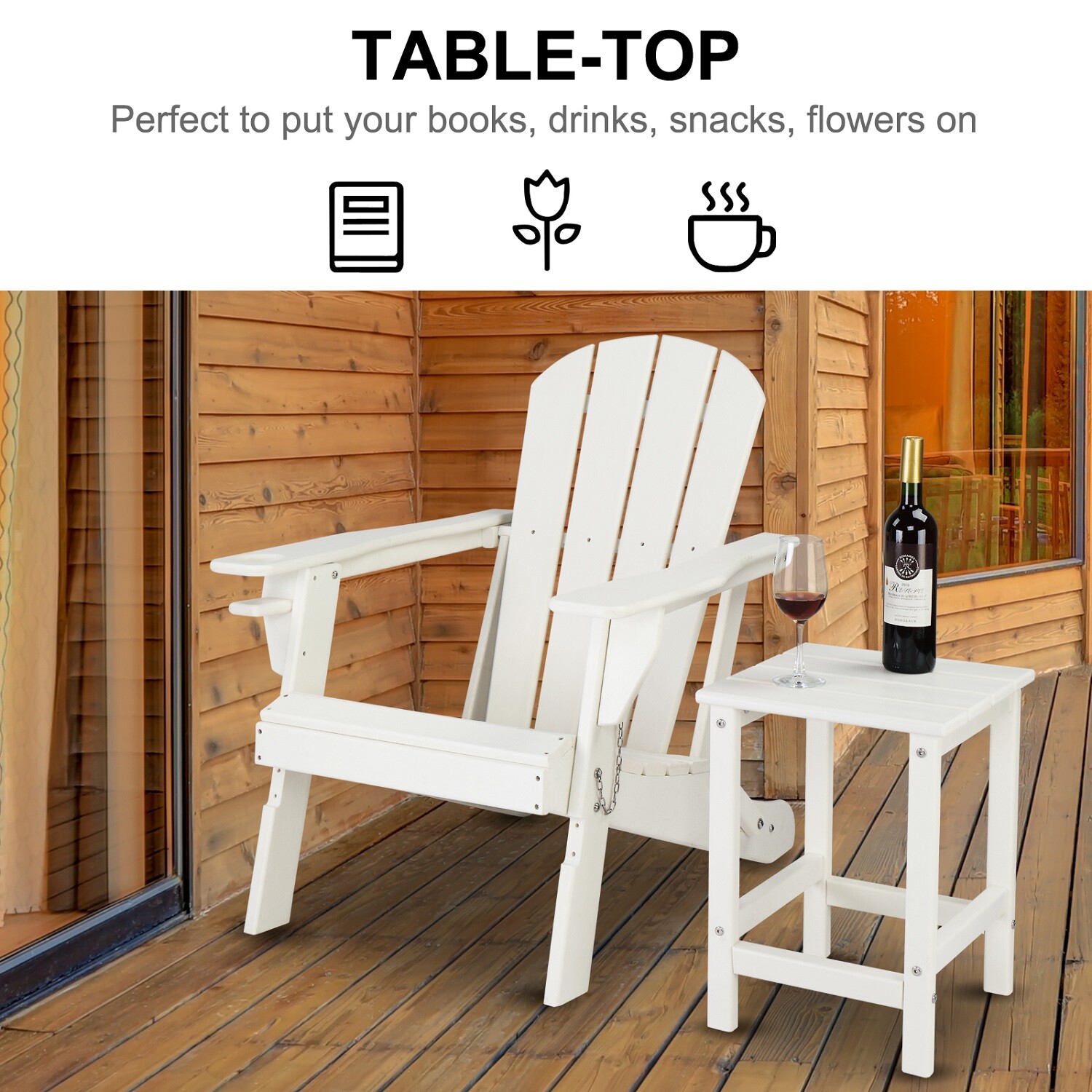 Side Table For Small Spaces Coffee Tray End Table Bedside Night Stand Outdoor
