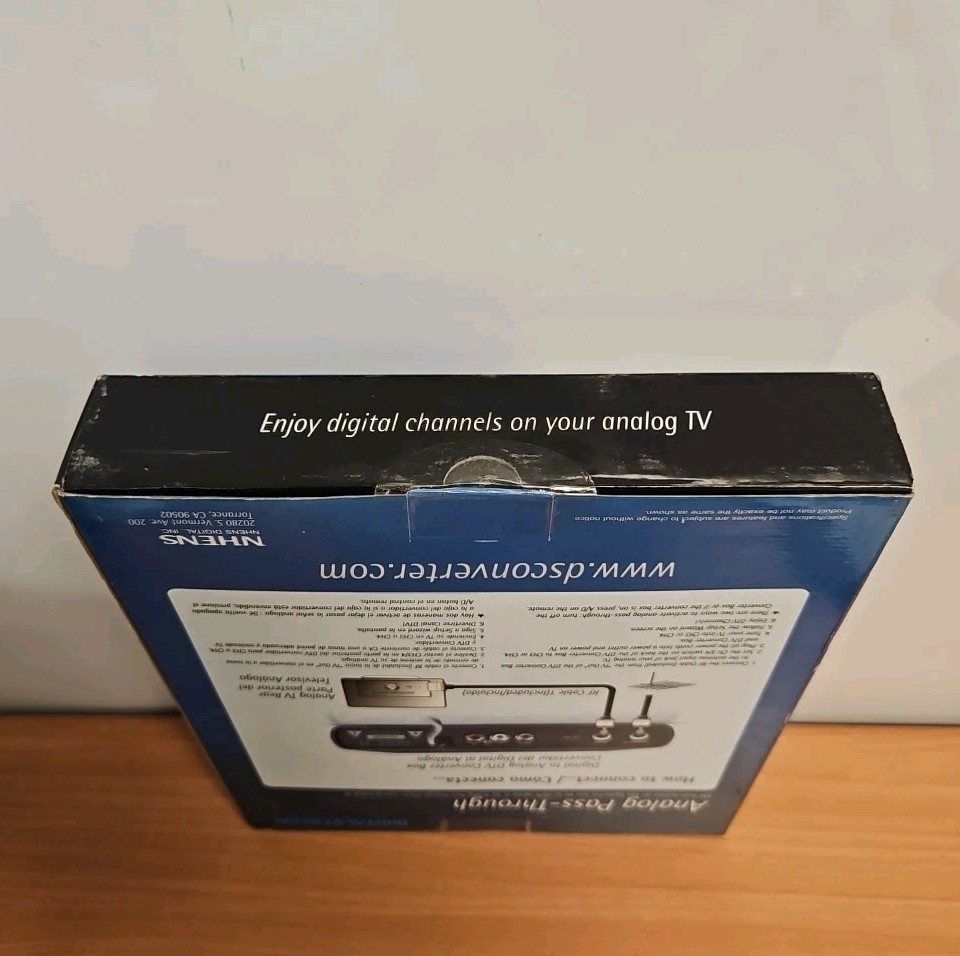 Digital Stream Analog Pass-Through DTV Convertor Box Model DTX9950 SEALED