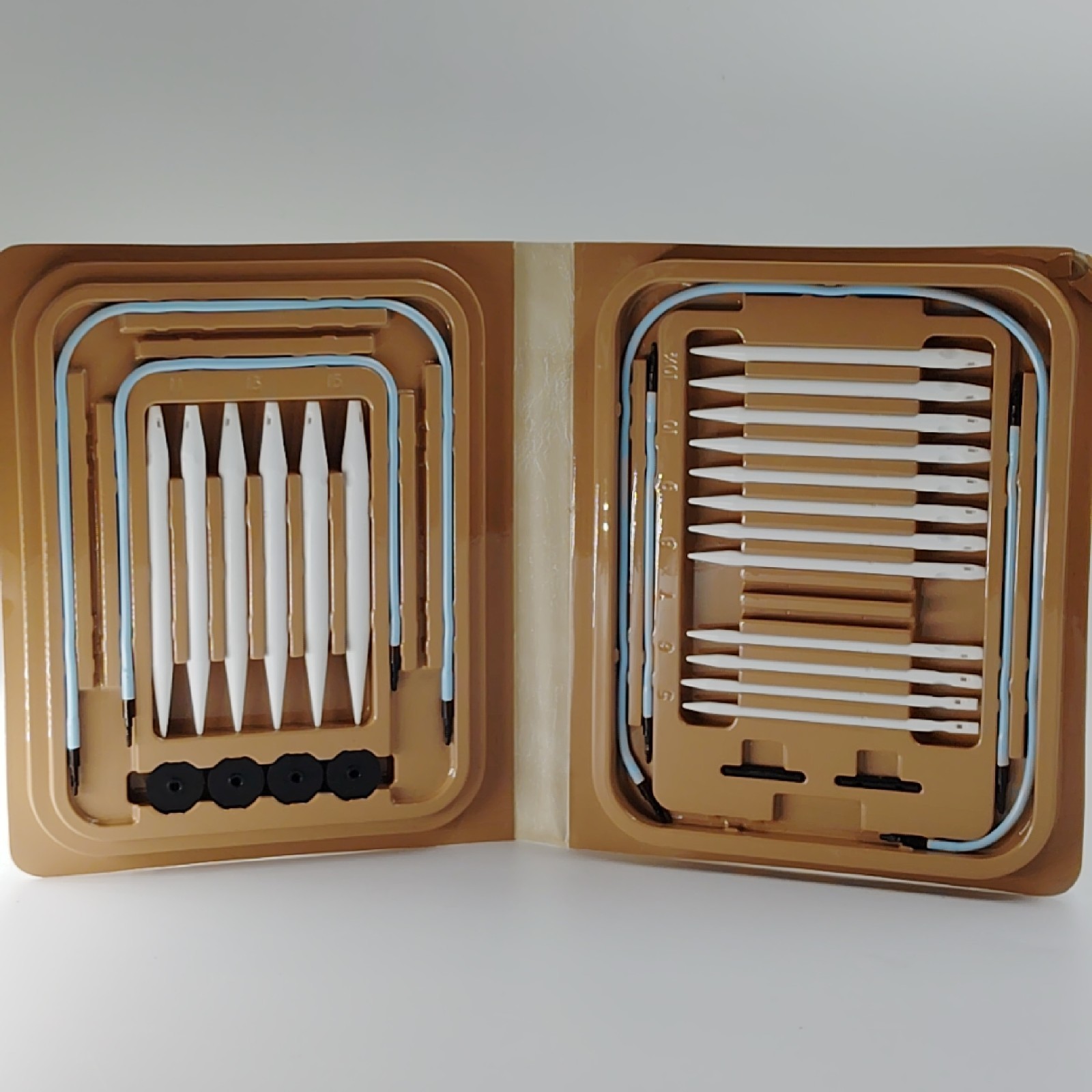 Denise Interchangeable Knitting Needles Boxed Set Vintage 1977 (Missing 3 PCS)