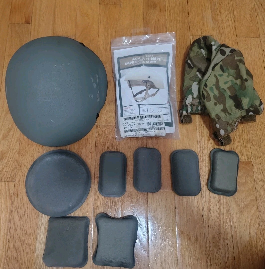 Advanced Combat Helmet ACH, Gentex  Small Ballistic,  Accessory Kit