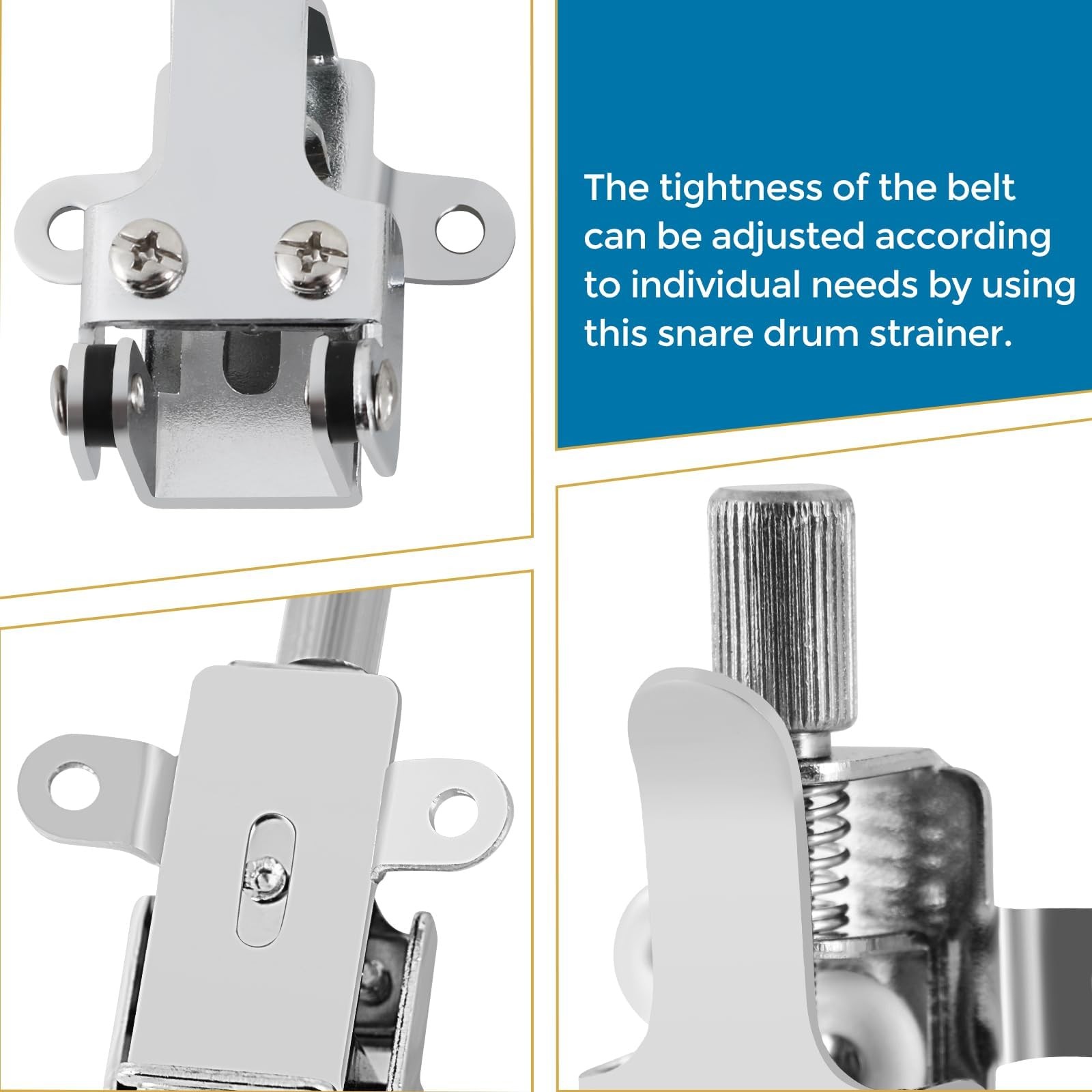 EASTROCK Snare Drum Strainer Drum Modulator Throw Off Butt End Snare Drum Rep...
