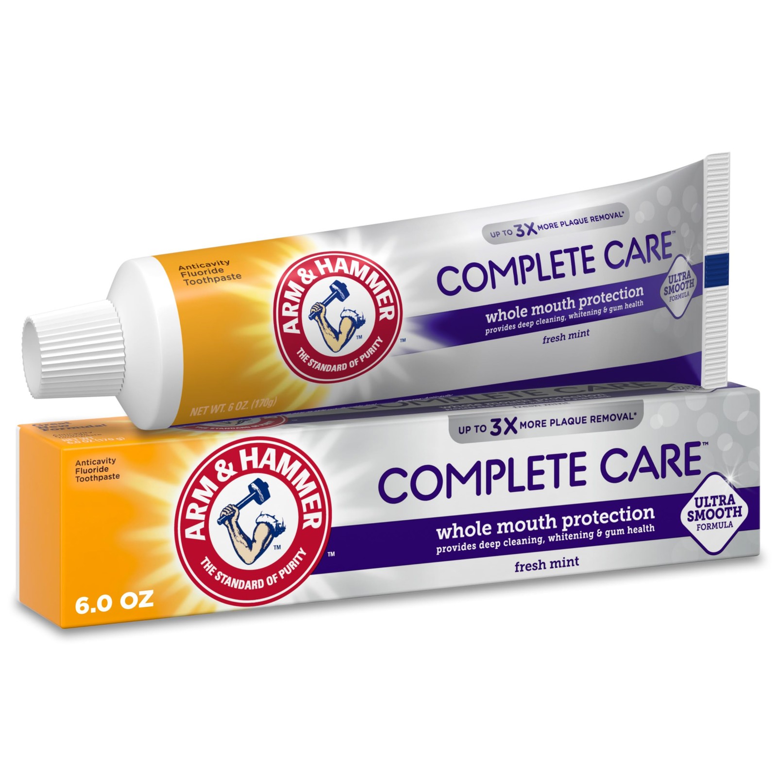 ARM & HAMMER Complete Care Toothpaste, Teeth 6 Ounce (Pack of 1), B0010noonu