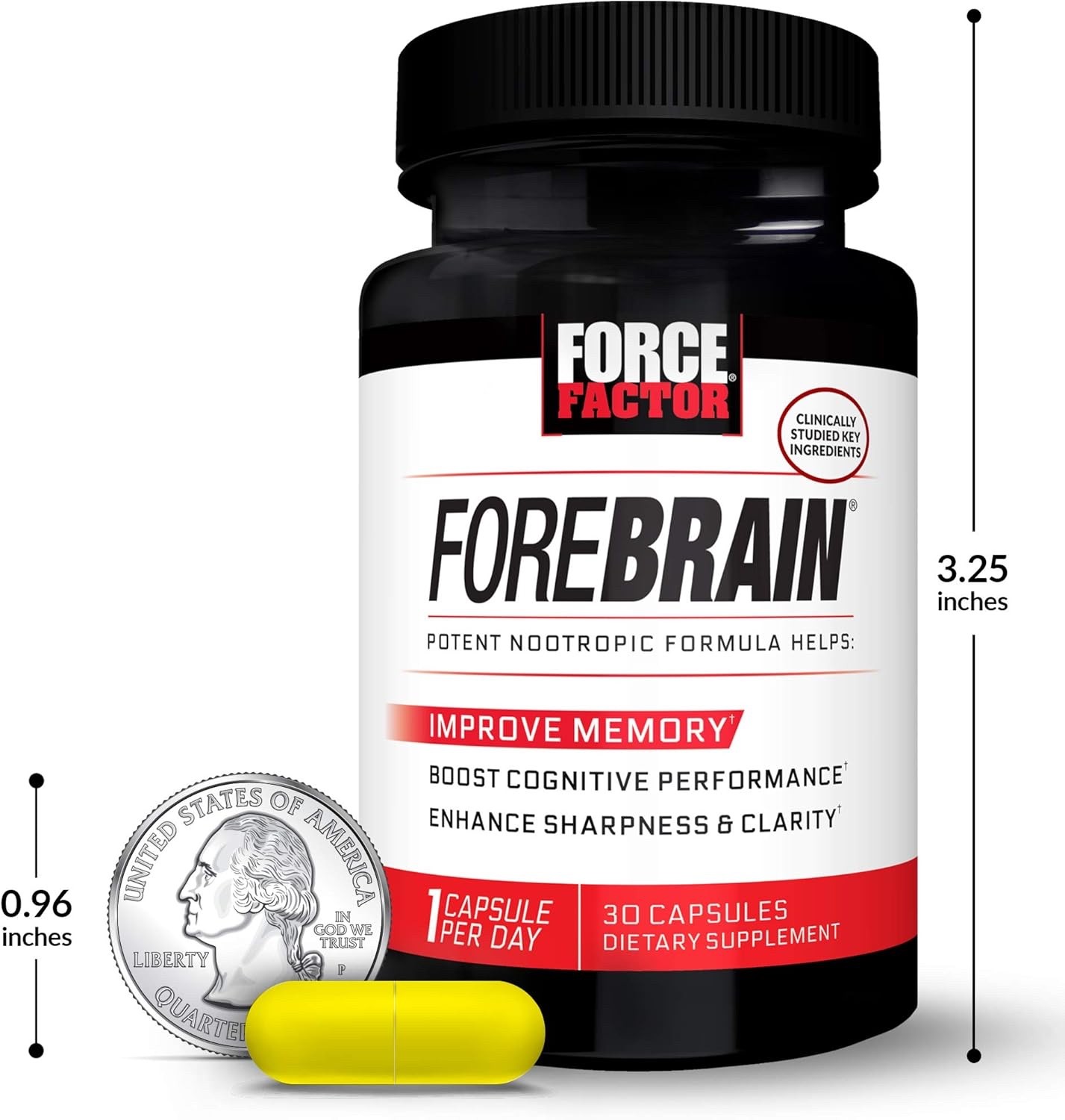 Force Factor Forebrain Nootropic Brain Supplement to Improve Memory 3 PK *READ*