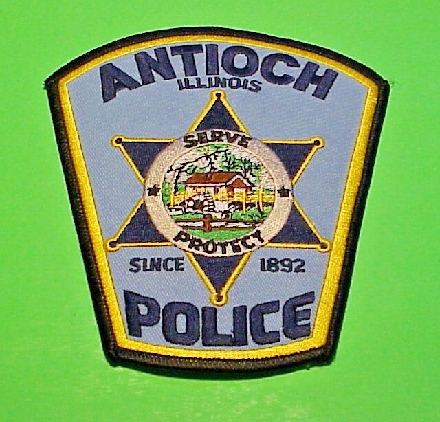 ANTIOCH ILLINOIS IL SINCE 1892 5" POLICE PATCH  FREE SHIPPING!!!