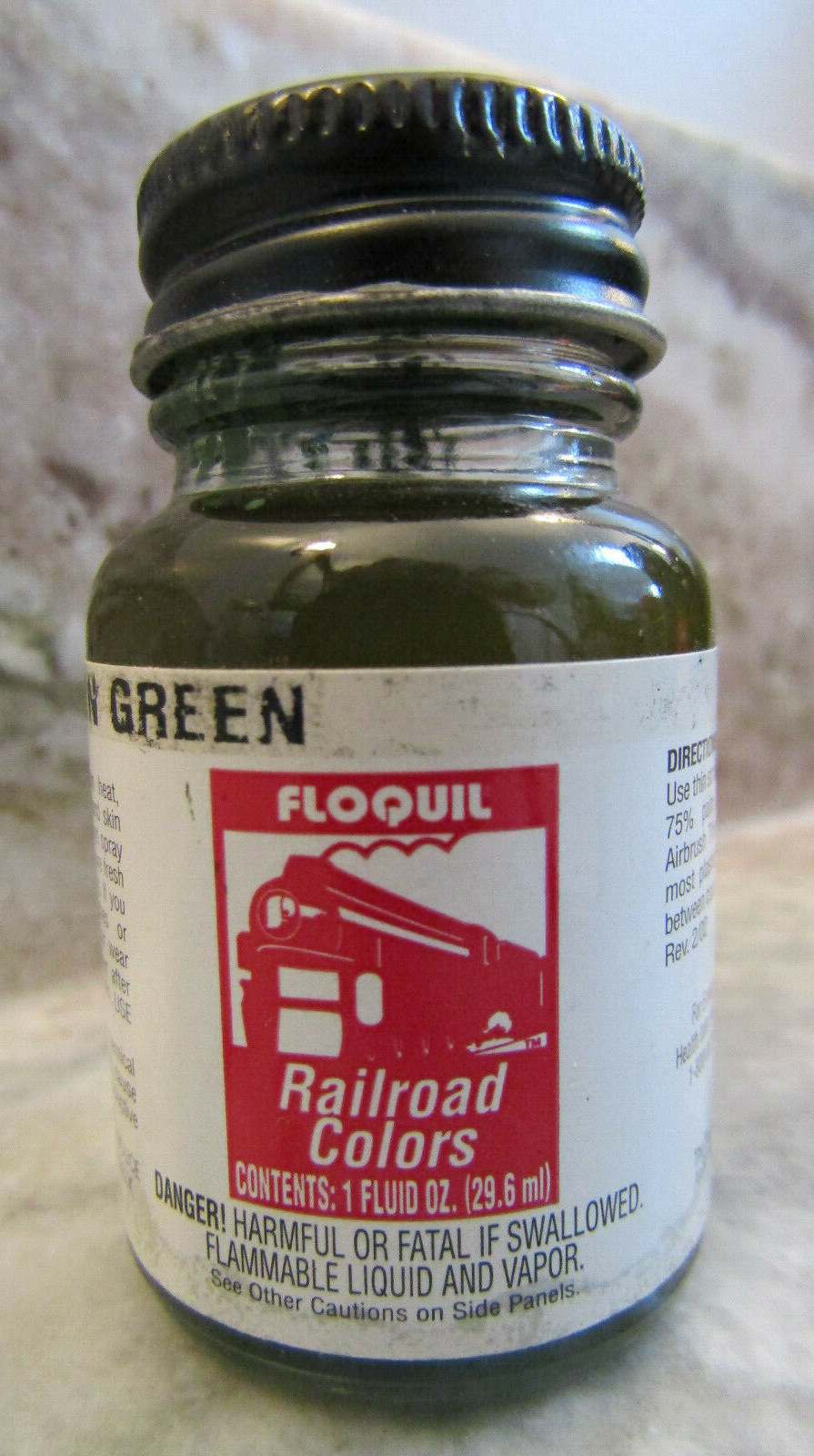 FLOQUIL RAILROAD COLORS MODEL PAINT - 1oz 1 OUNCE - SOUTHERN GREEN