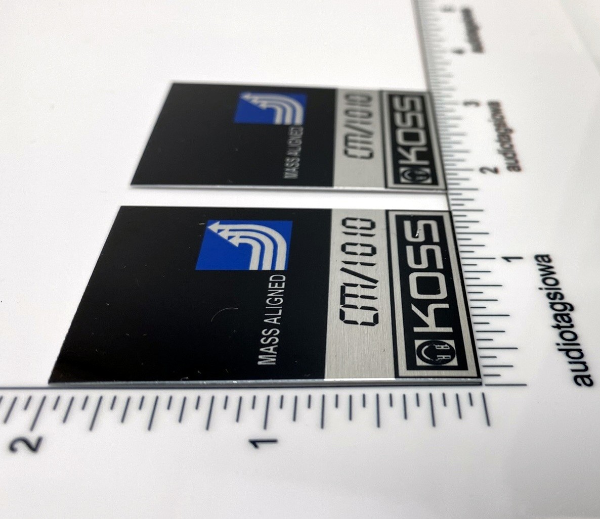 Koss CM 1010 Speaker Badge Logo Emblem Pair