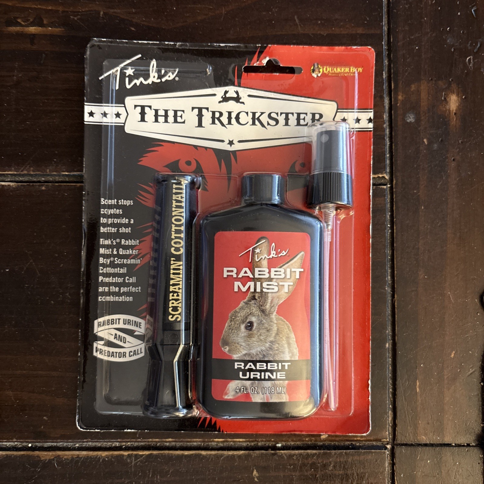 Tink’s Rabbit Urine and Screamin Cottontail Call Coyote Hunting Lure Quaker Boy