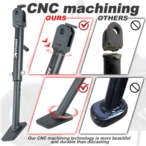 Steel 0-3in Adjustable Kickstand Compatible with GSX-8S 2023-2026 GSX-8R 2024