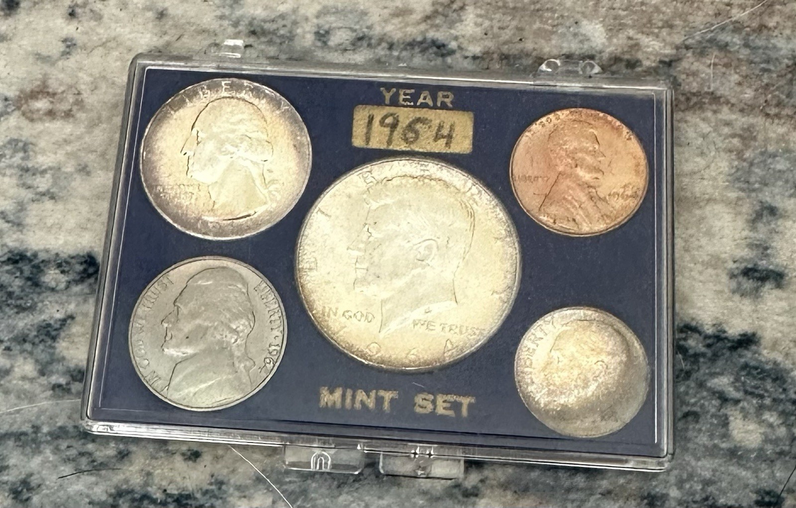 1964 US MINT COIN SET 90% Silver In Capsule  - Last of the Silver Sets!
