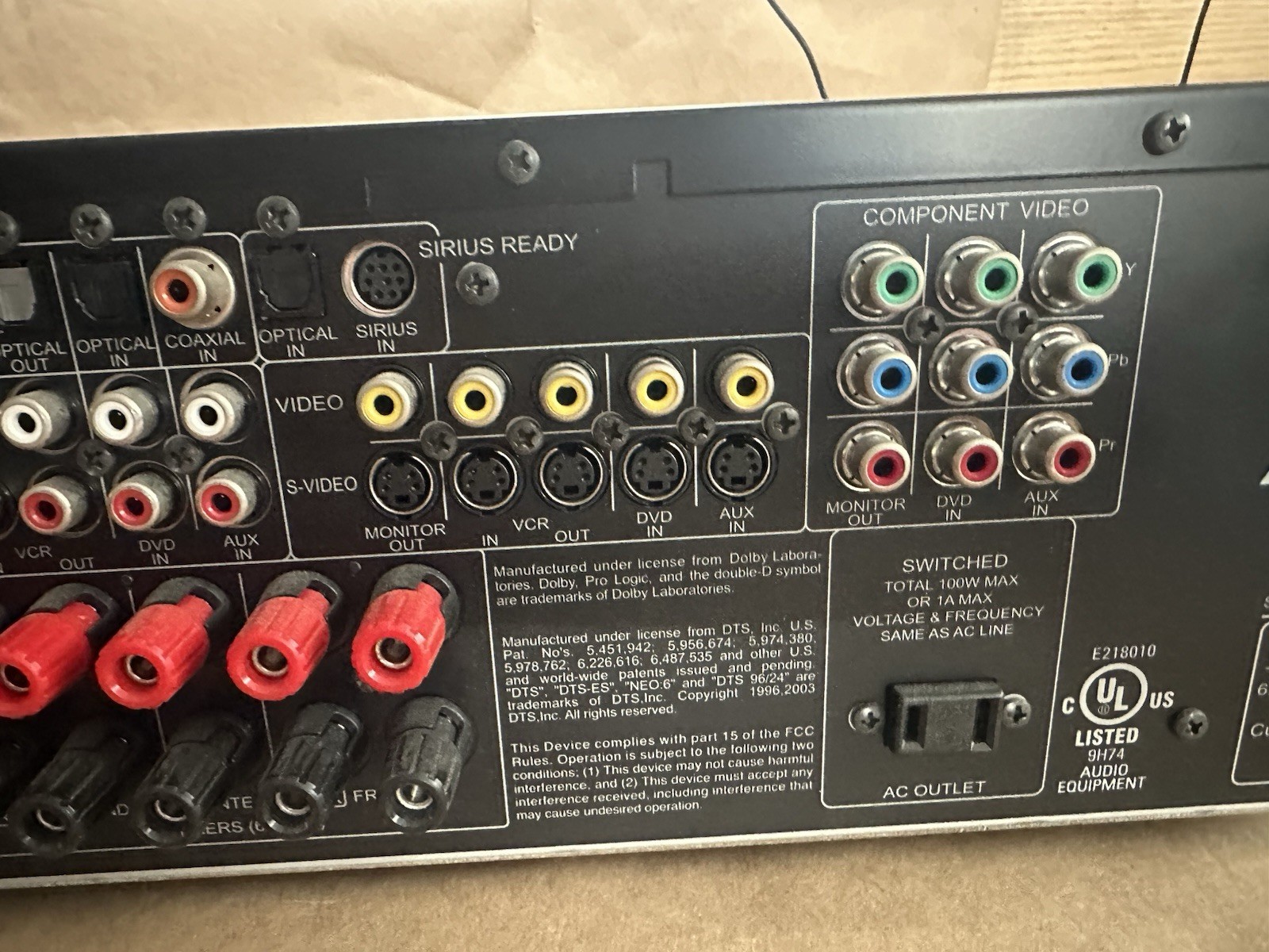 Accurian 6.1 Channel Audio Video Surround Receiver Model 31-5048 (RadioShack)