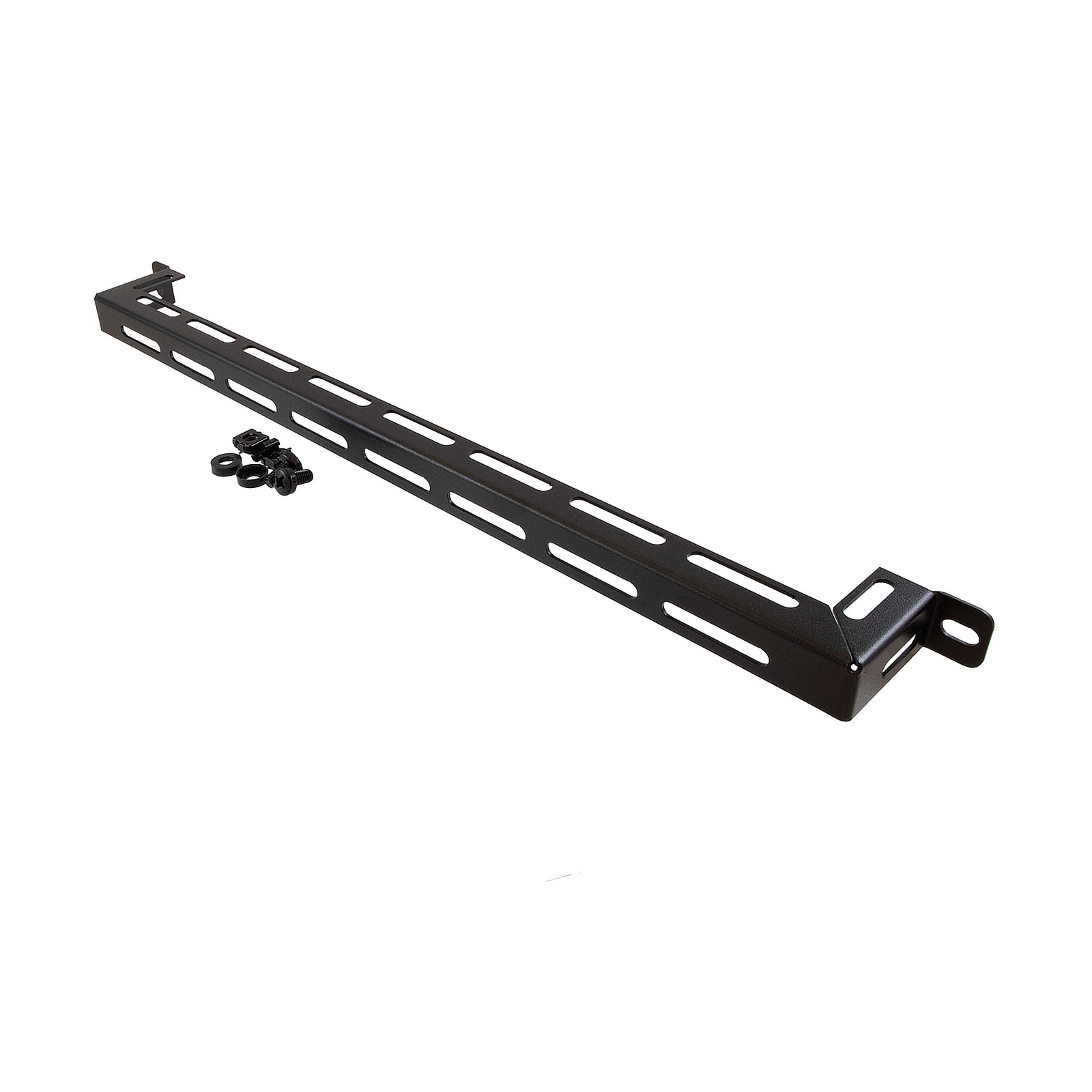 NavePoint 19" Horizontal Mount Lacing Bar 2 Inch Depth, 5-Pack, Steel Cable