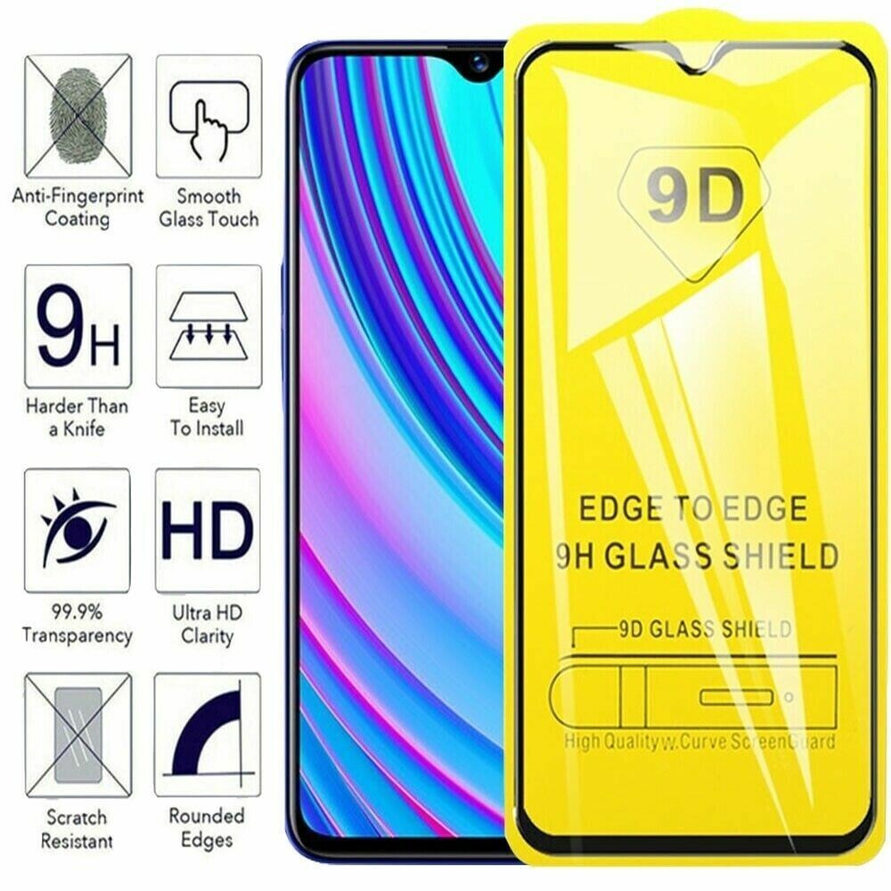 TEMPERED GLASS FULL COVERAGE CURVED SCREEN PROTECTOR For HUAWEI Y9 PRIME 2019