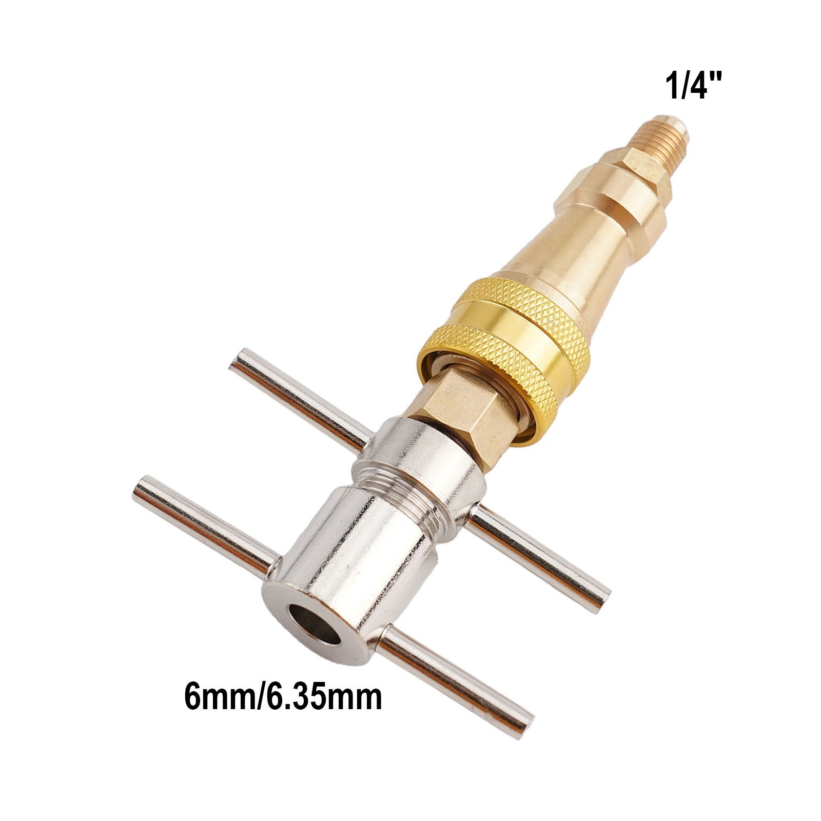 Efficient Refrigerator Quick Connector 1/4 inch Brass Washer Quick Coupling