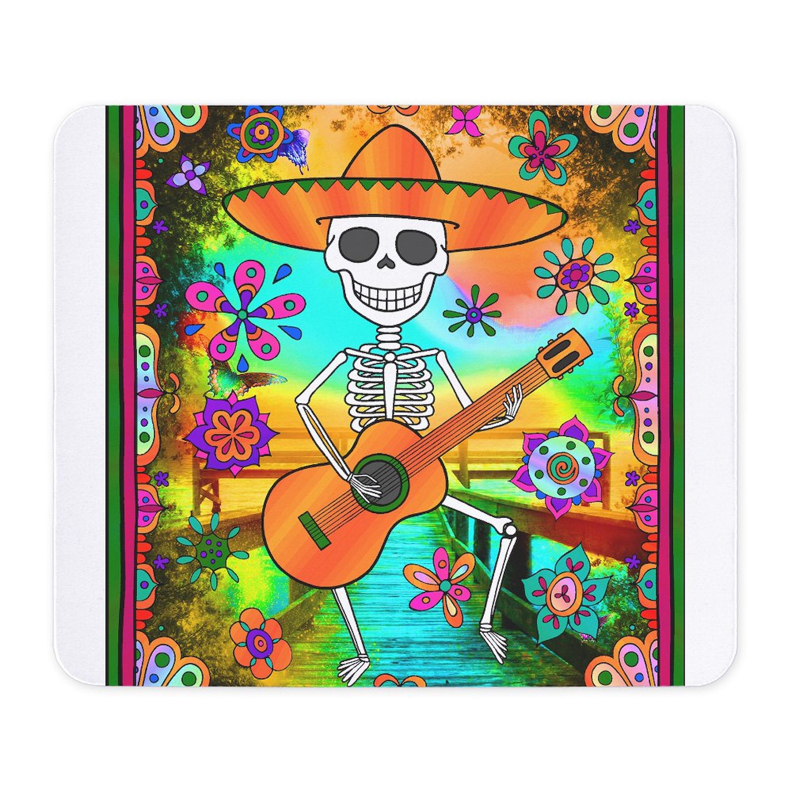 CafePress Best Seller Sugar Skull Mousepad  (119164628)