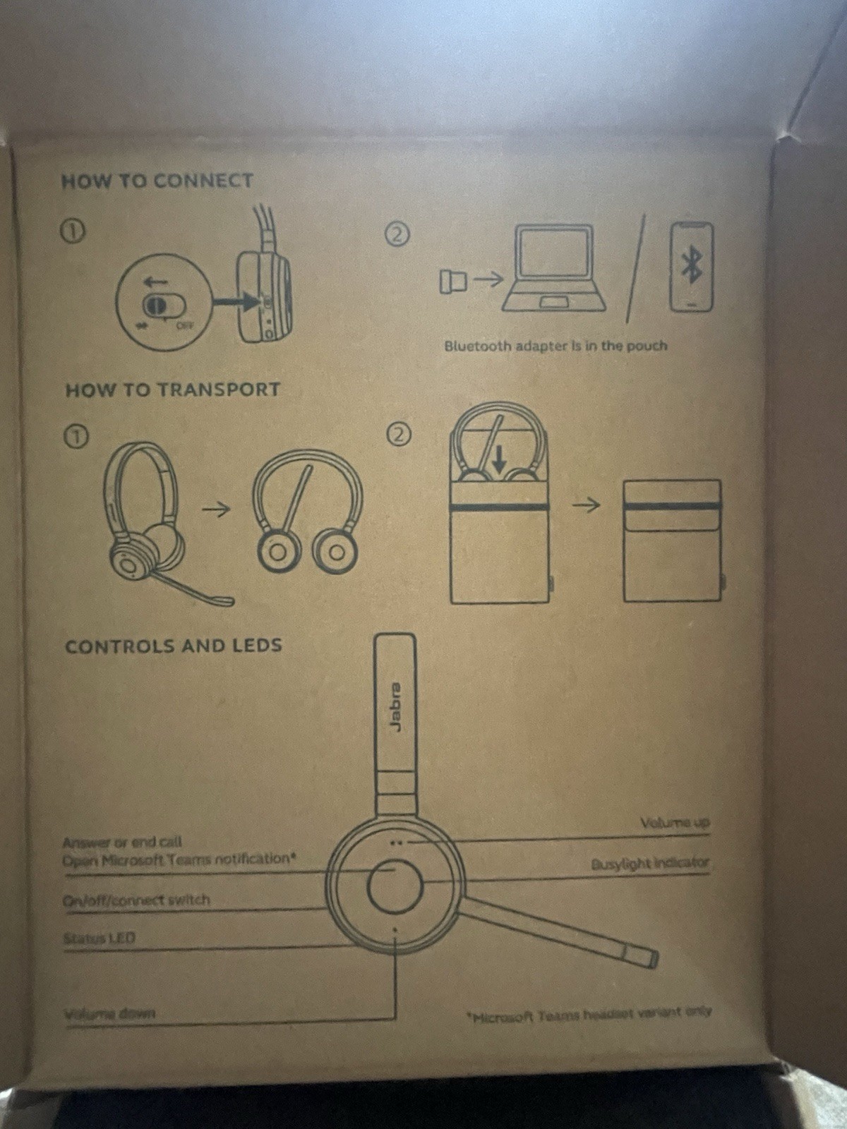 Jabra Evolve 65 TE Mono Wireless Headset-Bluetooth Noise canceling