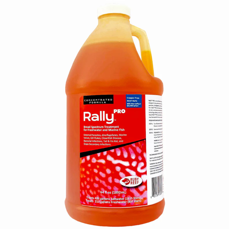Ruby Reef Rally PRO - Broad Spectrum Fish Parasite Treatment - 64 oz