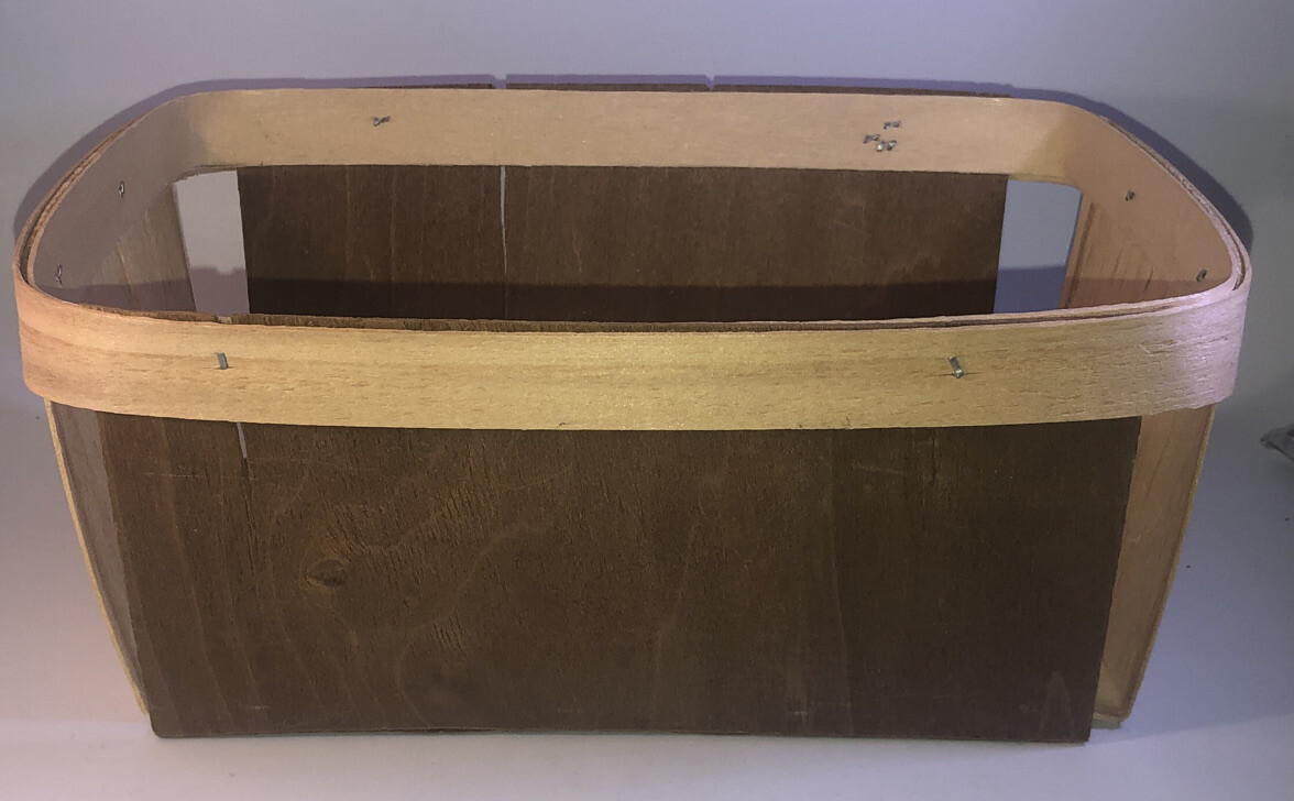 Blueberry/Strawberry/Rasberry Farmers Market Wooden Container 10”Lx7”Wx4”H-RARE