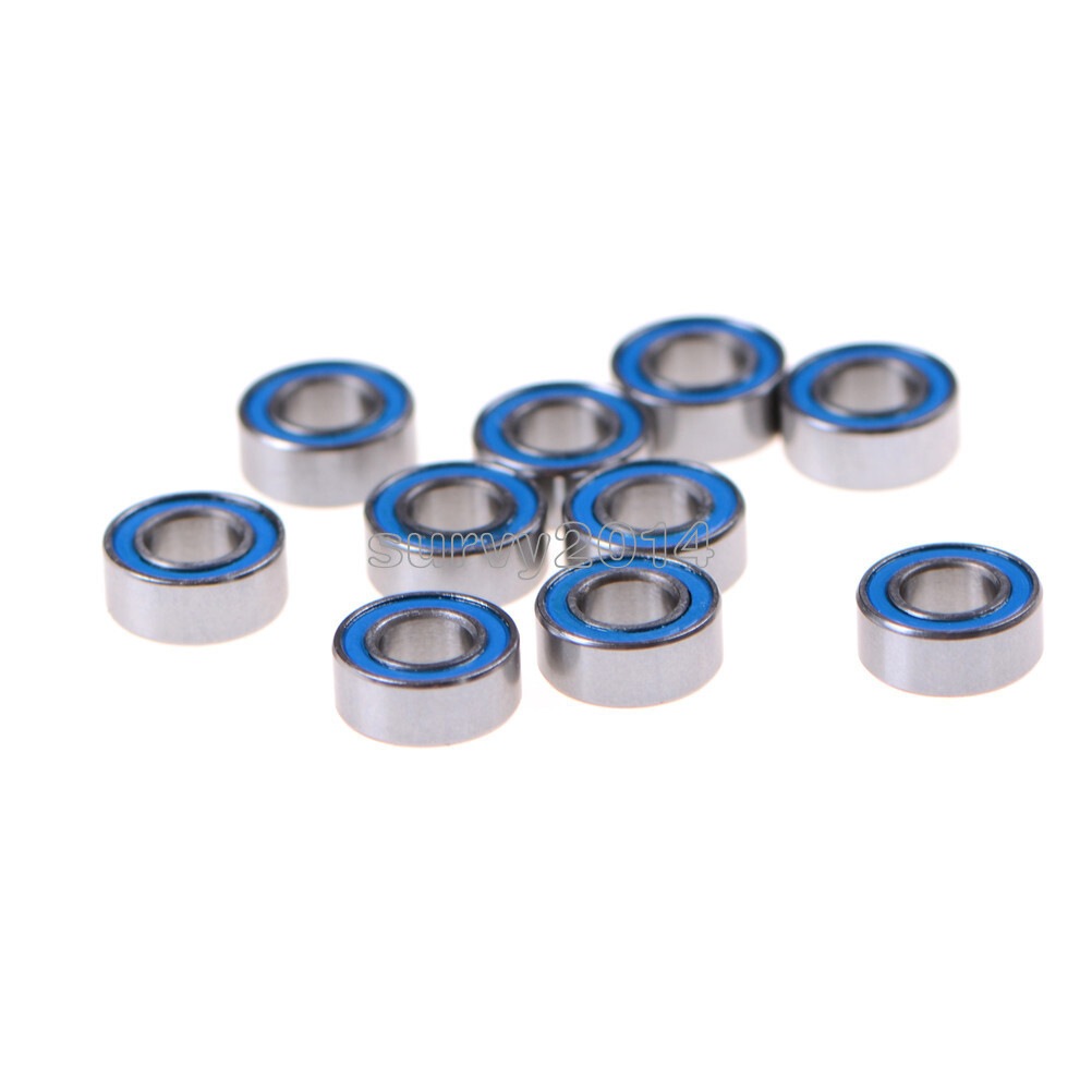 10PCS MR105-2RS Miniature ball Bearings with blue Plastic cover 5*10*4mm