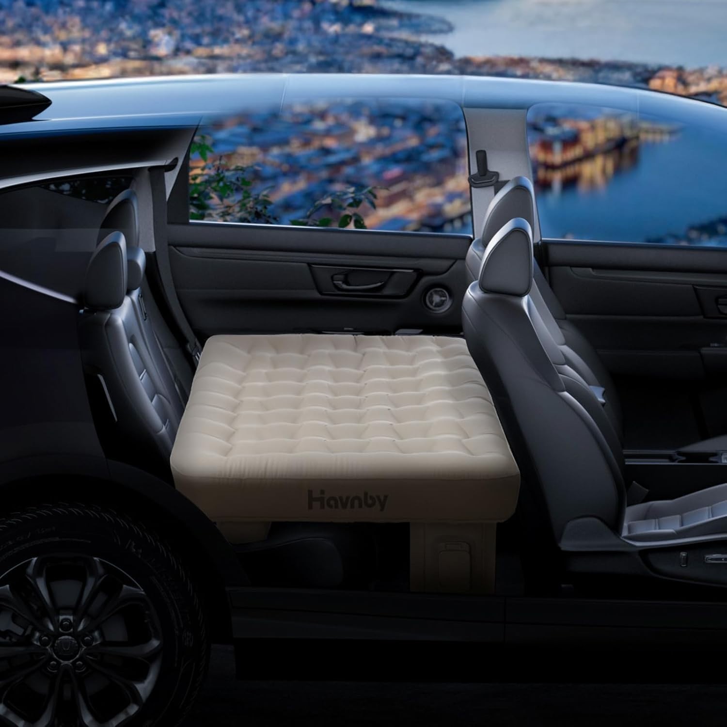 Havnby Inflatable Car Air Mattress for Back Seat Cozypad SUV/Car/Truck