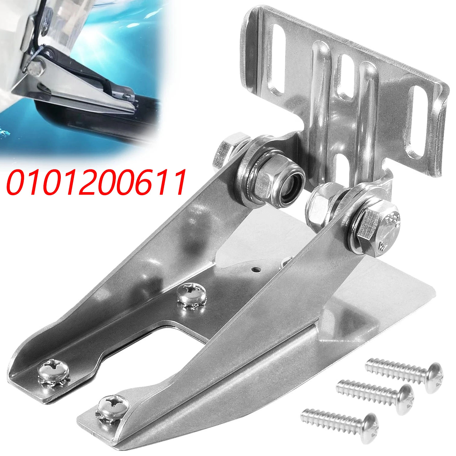 010-12006-11 Transom Mount with Spray Shield for Garmin 4/8/12 pin Transducer
