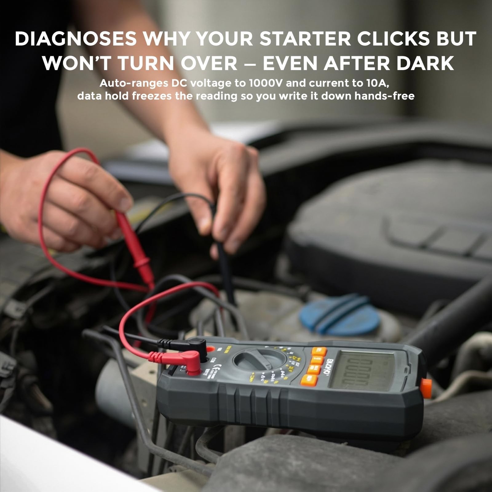 Digital Multimeter 5999 Counts TRMS, Auto-Ranging Voltage Tester with Tempera...