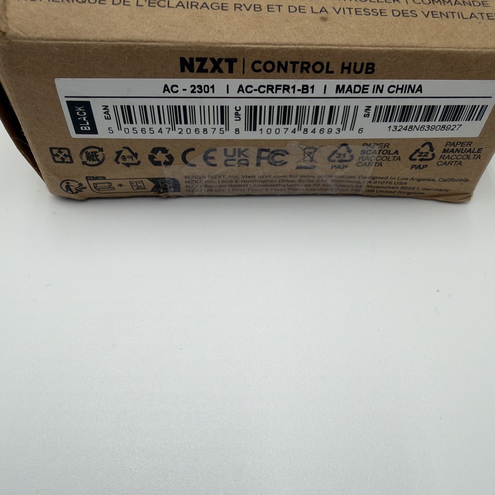 NZXT Control Hub RGB Lighting PWM Fan Speed Controller CAM Software