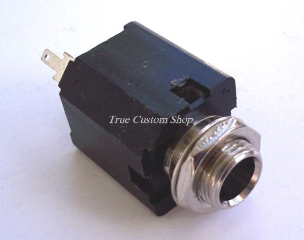 True Custom Shop® Box Closed Stereo Output Jack for Deluxe Fender Bass & Guitar