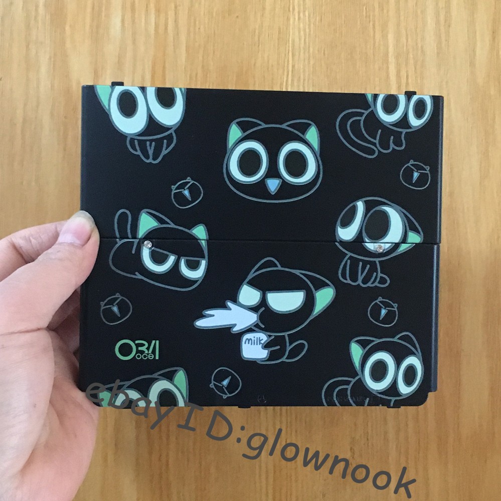 Luoxiaohei Nintendo New 3DS Cover -Cute Black Cat Anime Design Replacement Shell