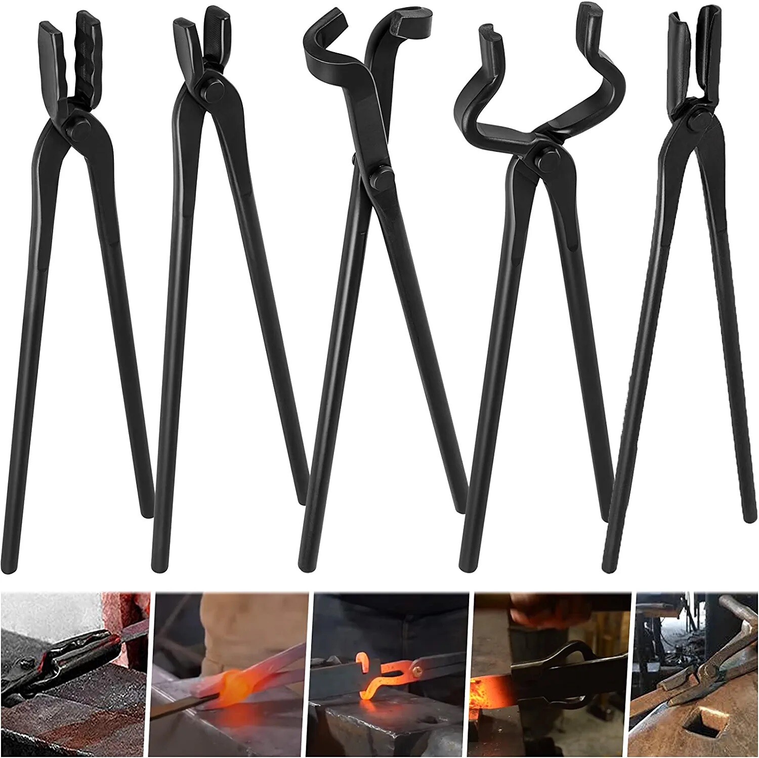 Blacksmith Forging Tongs For Knife Making Tongs, Blacksmithing Forge Tongs