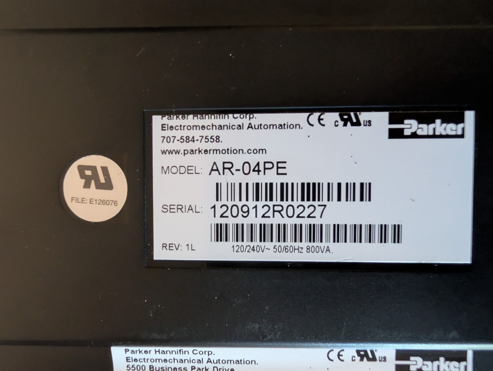 Parker AR-04PE Compumotor Aries Servo Drive