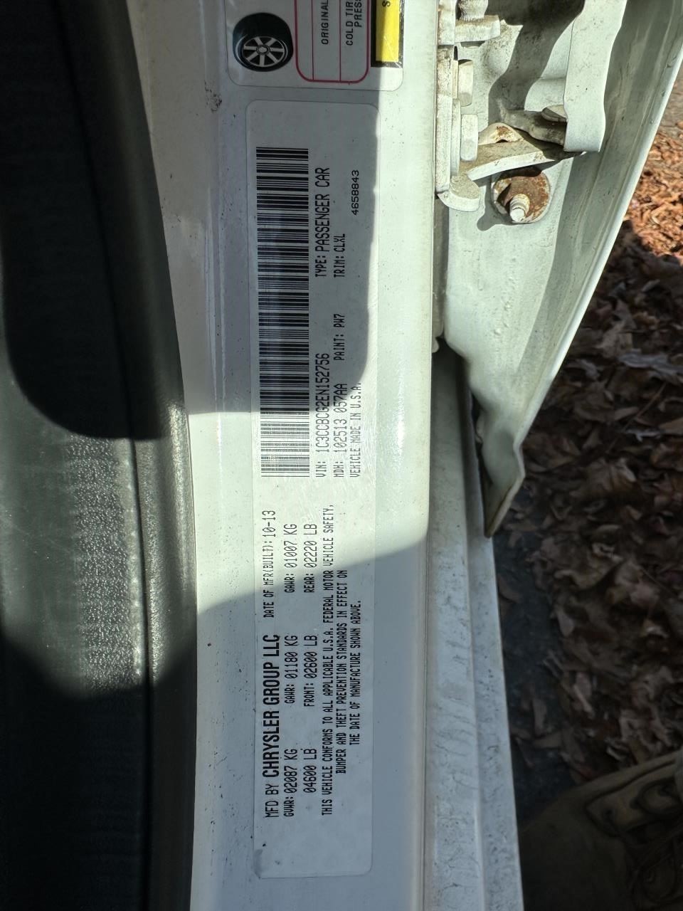 2014 Chrysler 200 Control Module Under Console With Multi-stage ab OEM 1446609