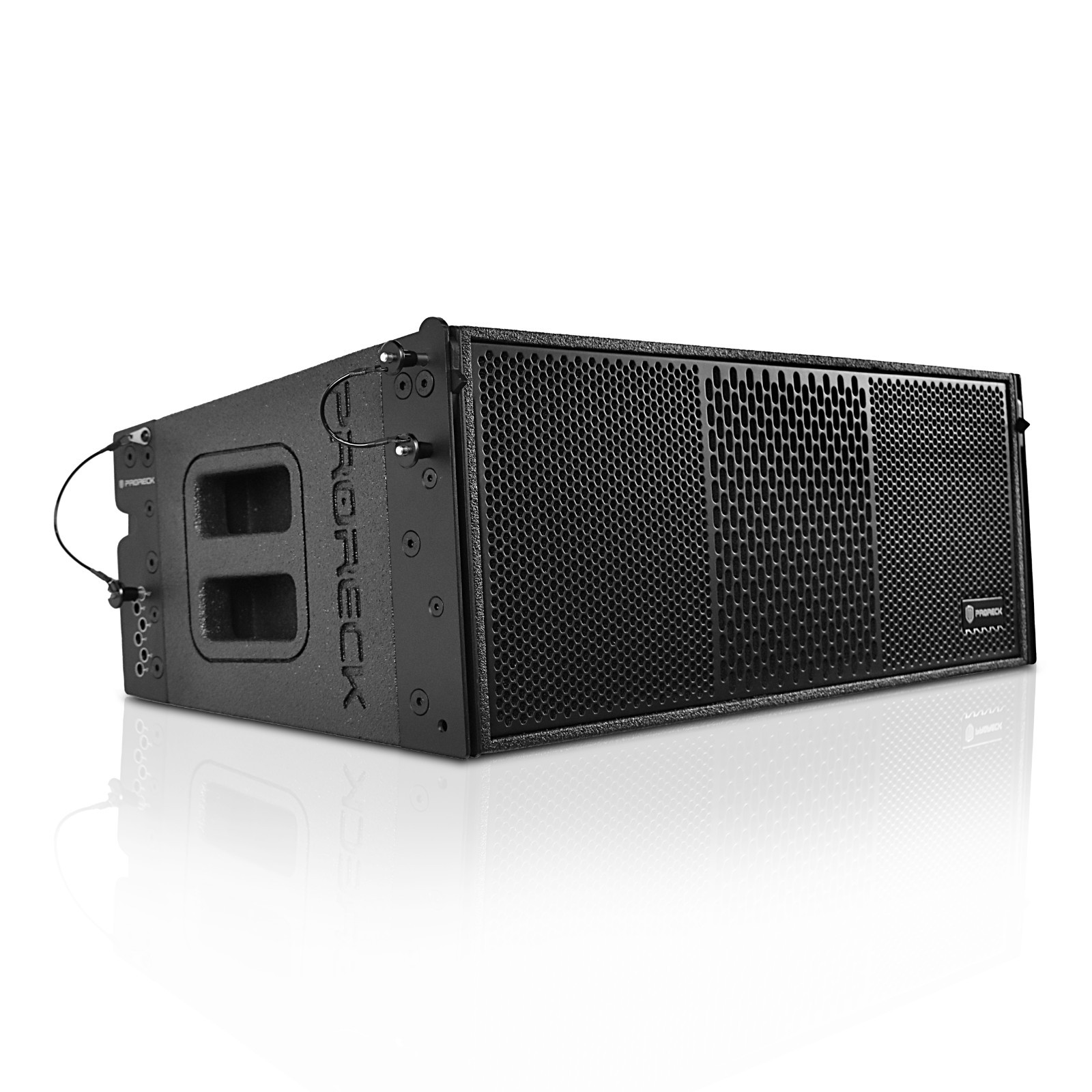 PRORECK Dual 10in Full Range 8000W Powered Line Array Speaker*4 With Frame