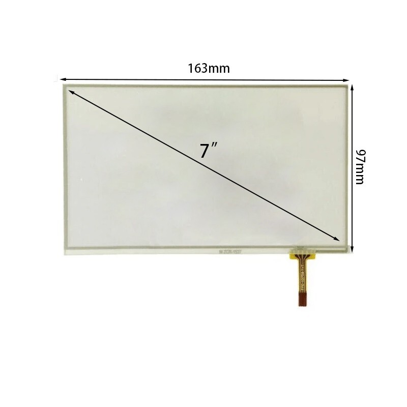 163*97mm Resistive Touch Screen Digitizer Panel For ZCR-1537 FPC-1375B