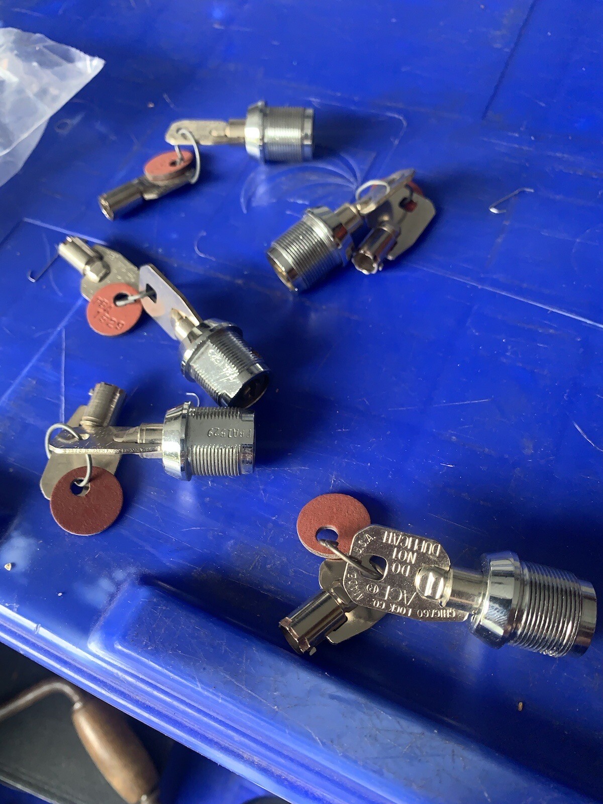 Chicago Lock Co  Ace vending machine cylinder locks  5pc Keyed Alike New No Box